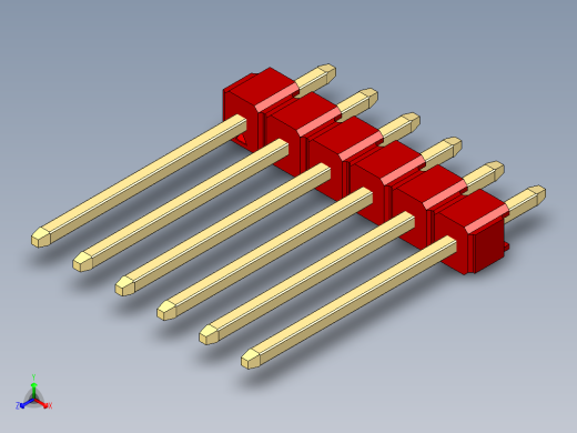 彩色公头100mil（2.54mm）系列-DS1021_red_1x06p_100mil_Type5_rev1.0
