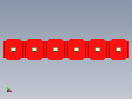 彩色公头100mil（2.54mm）系列-DS1021_red_1x06p_100mil_Type5_rev1.0前视缩略图