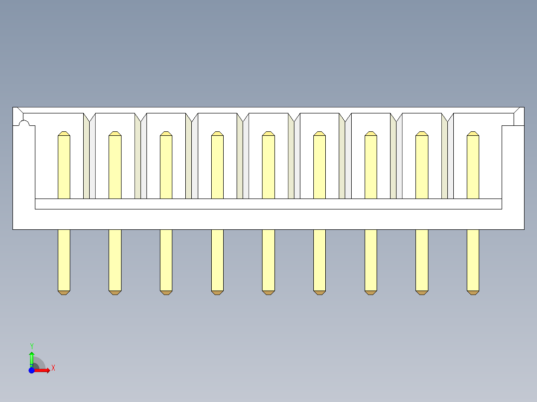 JST-B9B-EH-A前视图