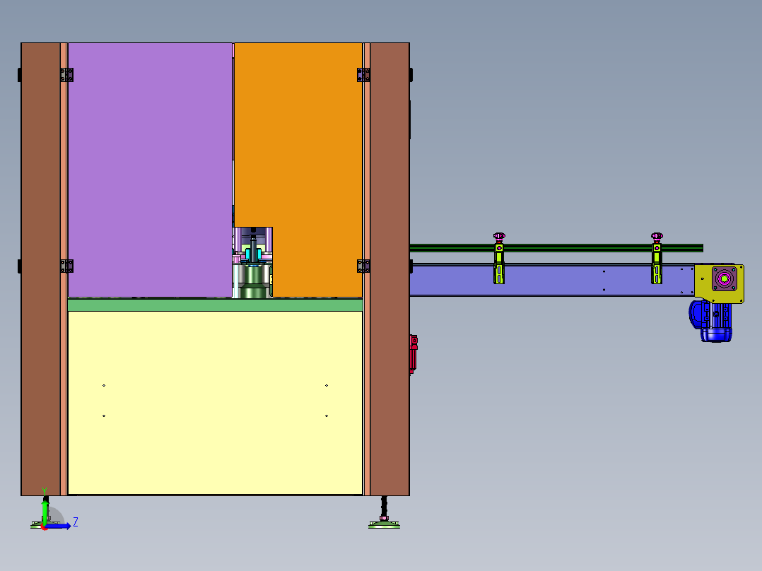 小型液体白酒酒水灌装生产线左视图