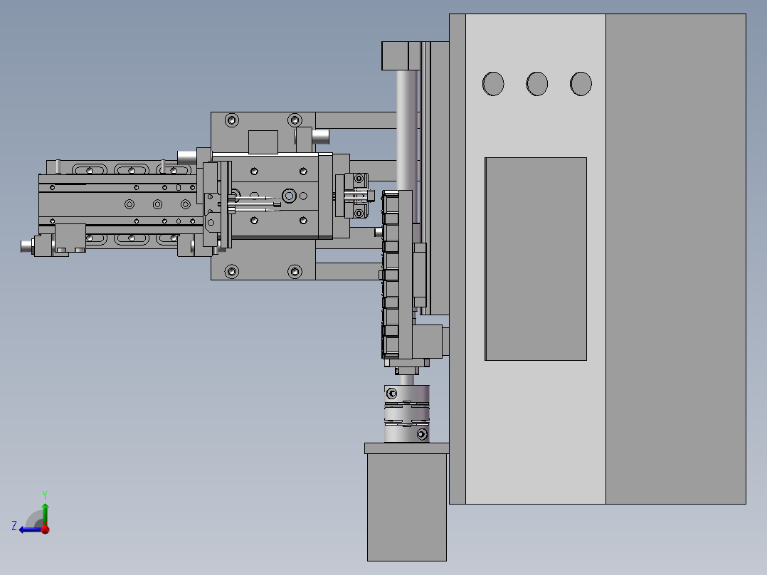 喇叭绕线工装右视图