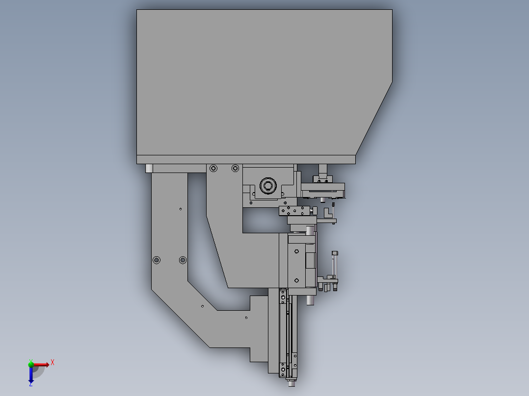 喇叭绕线工装俯视图