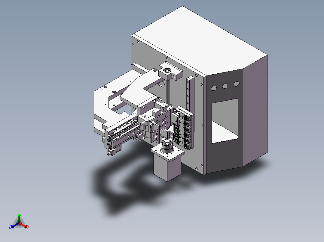 喇叭绕线工装正等轴测图