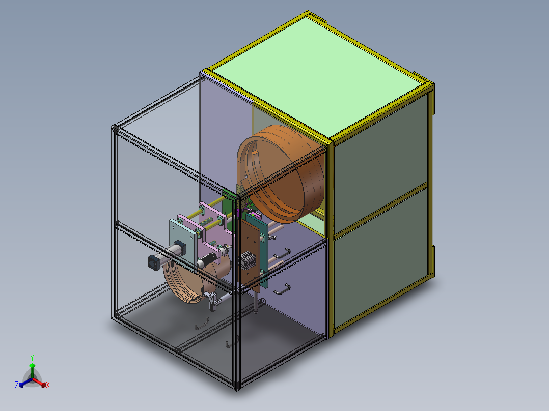 钣金自动上料打螺丝机正等轴测图