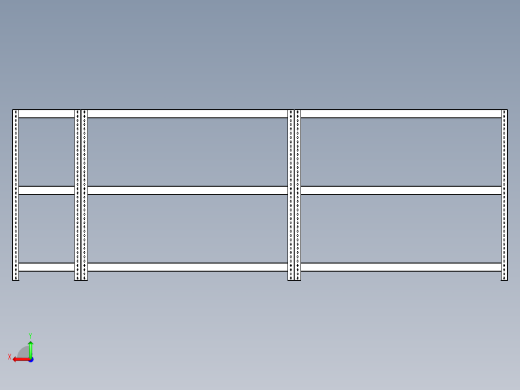 无紧固件的机架系统后视缩略图