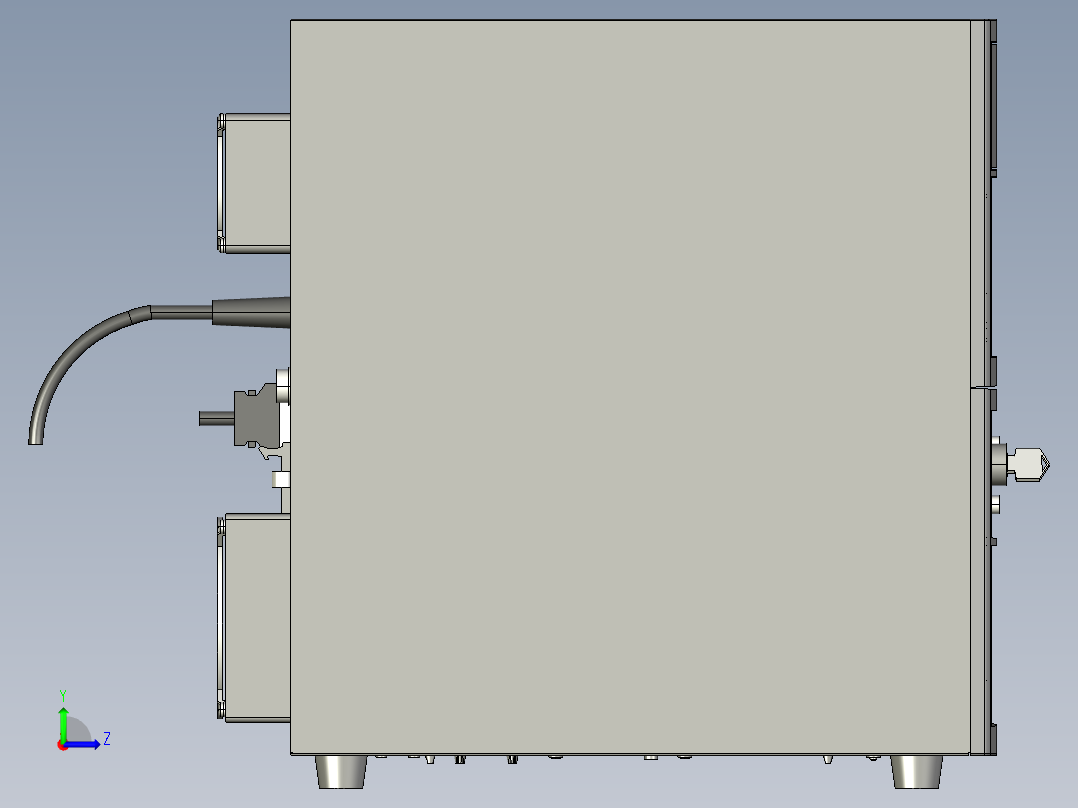 基恩士MD-F3000(W)_F3020(W)_C_kc图纸模型左视图