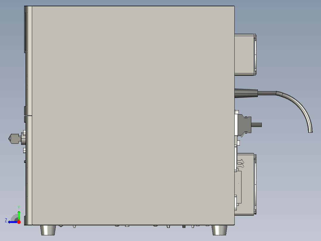 基恩士MD-F3000(W)_F3020(W)_C_kc图纸模型右视图