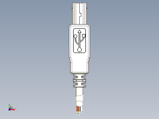 b型Usb数据线前视缩略图