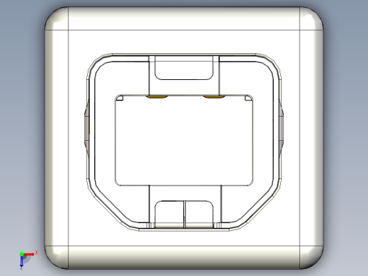 b型Usb数据线俯视缩略图