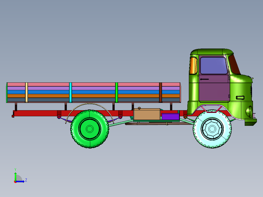 东德依发W50多用途轻型卡车左视图