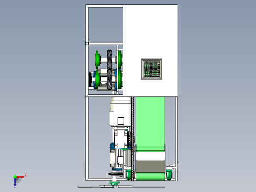 小型多功能切菜机三维设计俯视缩略图