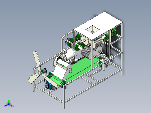 小型多功能切菜机三维设计正等轴测缩略图