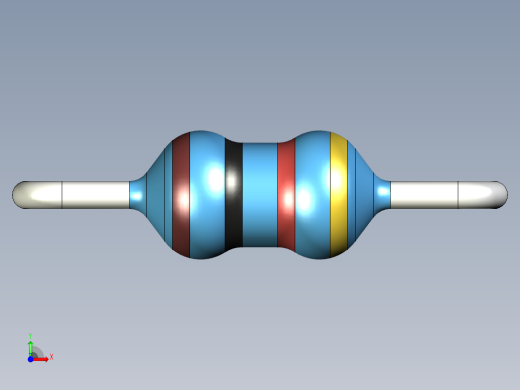 无源元件封装-RES-0.125W-H-MF前视缩略图