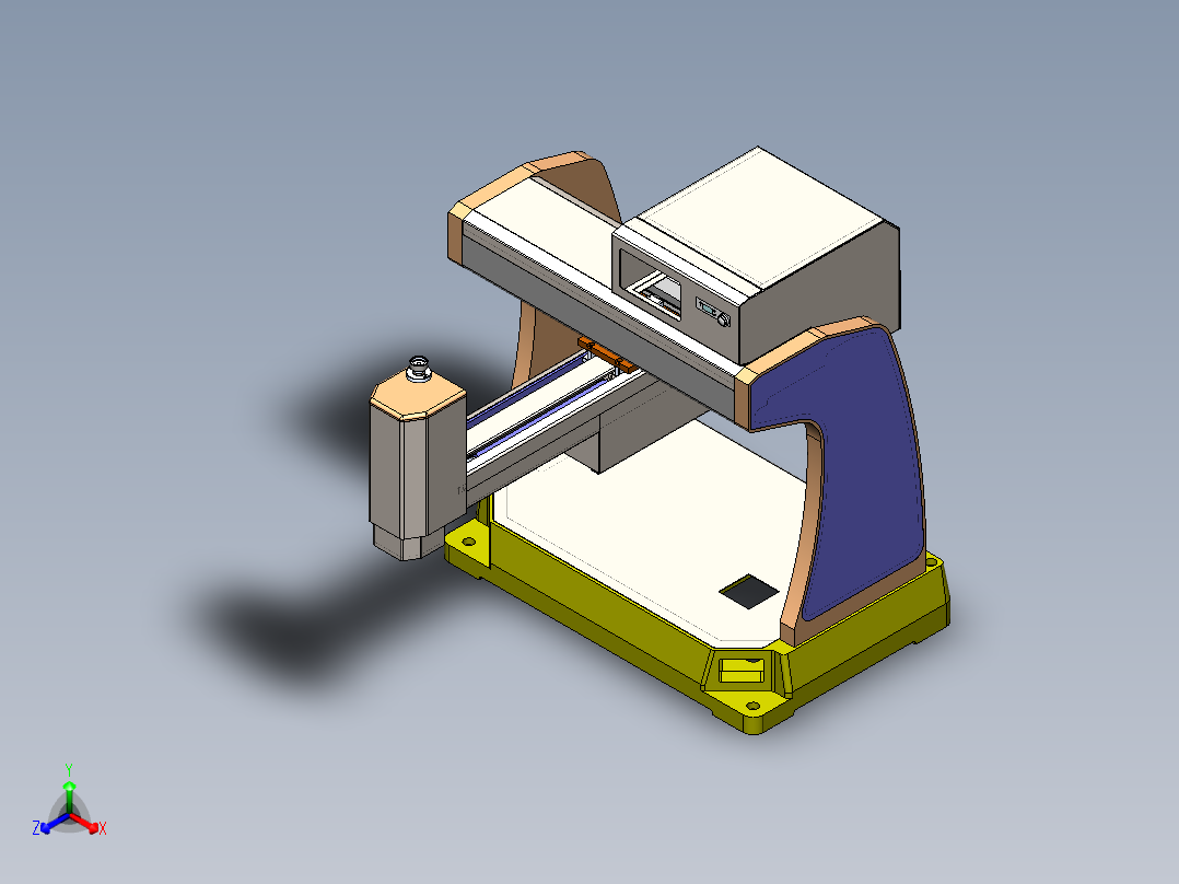 新型焊锡机 3正等轴测图