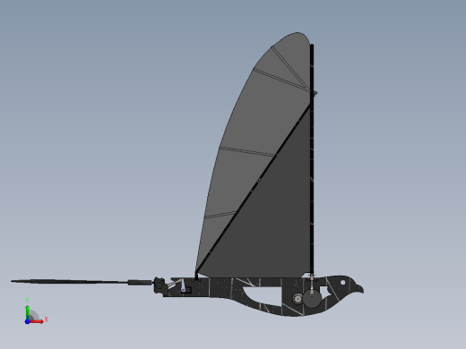 机械鸟模型图三维前视缩略图