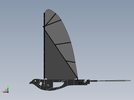 机械鸟模型图三维后视缩略图