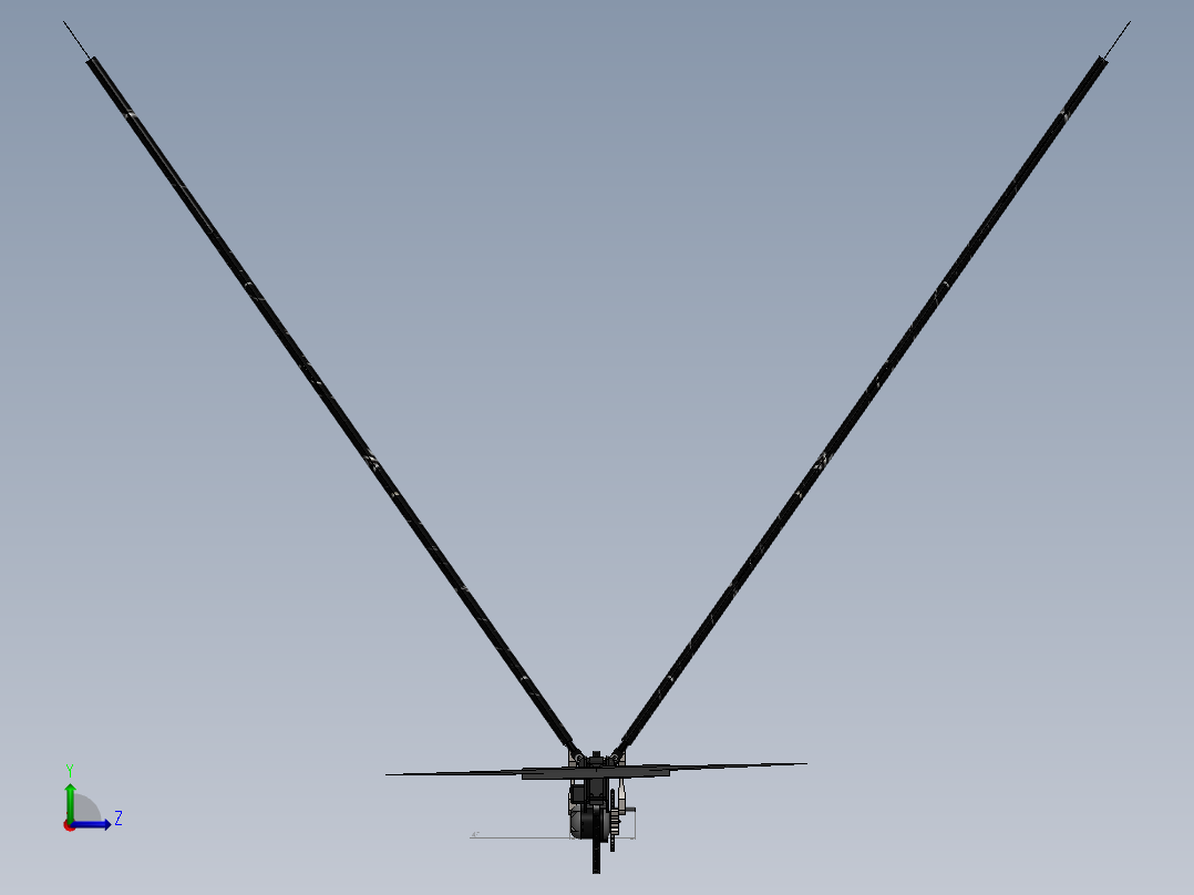 机械鸟模型图三维左视图