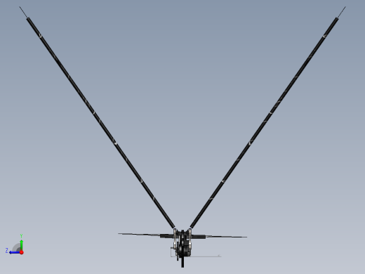 机械鸟模型图三维右视缩略图