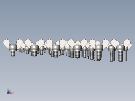 各种蝶形螺母羊角螺母前视缩略图