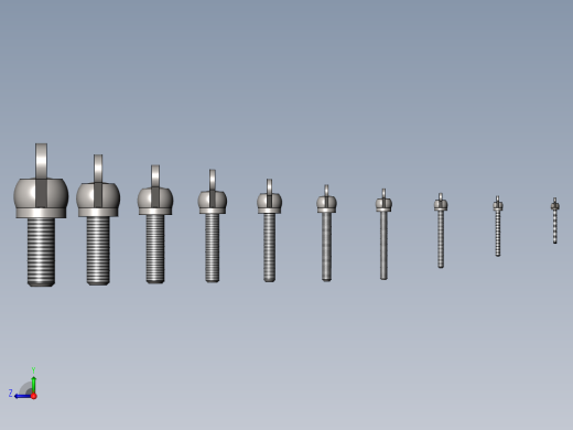 各种蝶形螺母羊角螺母右视缩略图