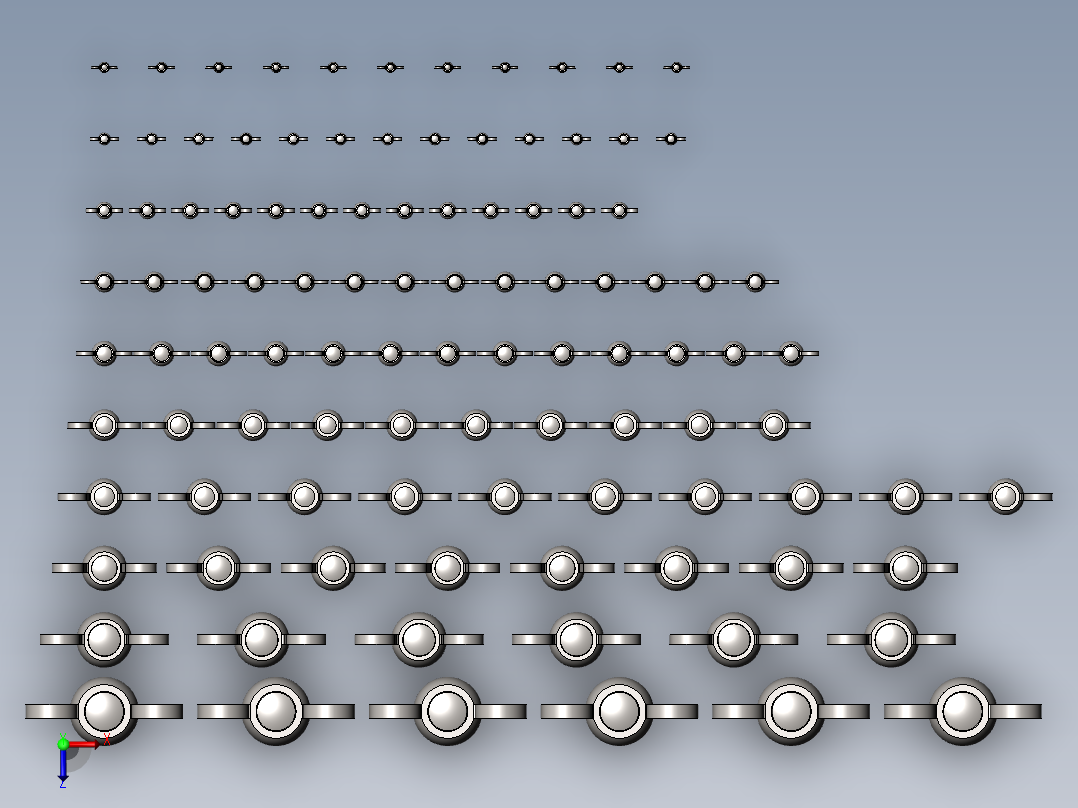 各种蝶形螺母羊角螺母俯视图