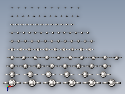 各种蝶形螺母羊角螺母俯视缩略图