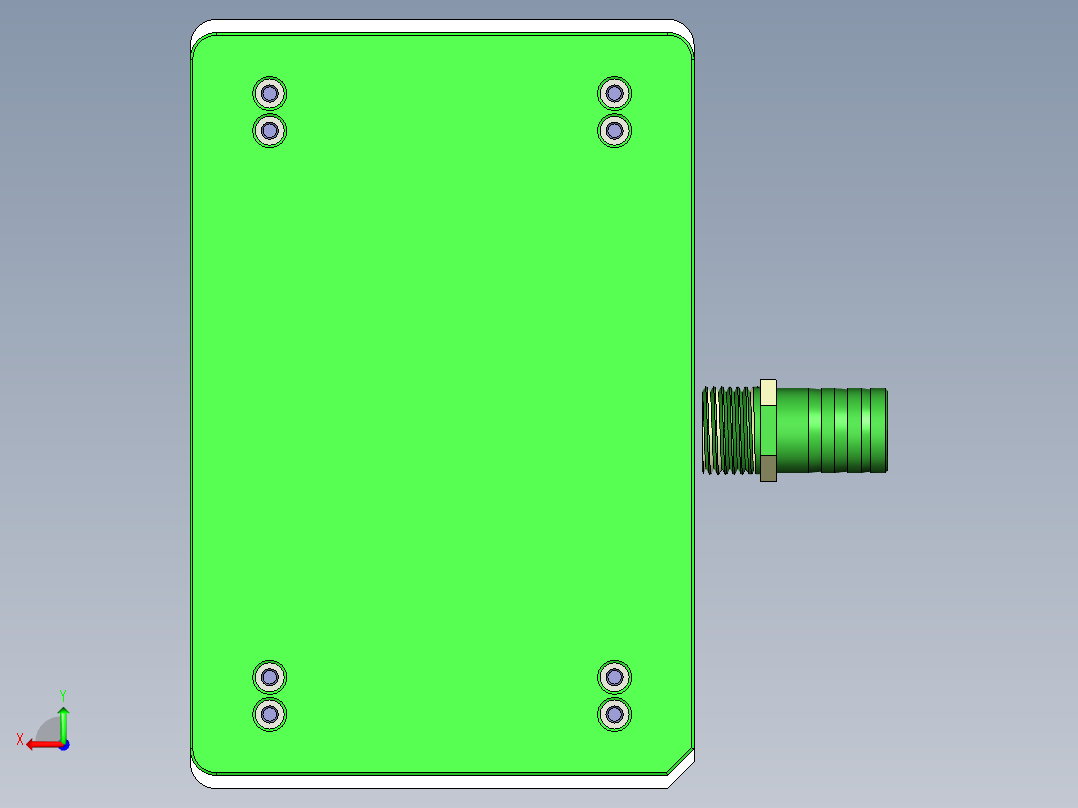 Insert molding-cnc4笔记本CNC工装夹具三维模型后视图