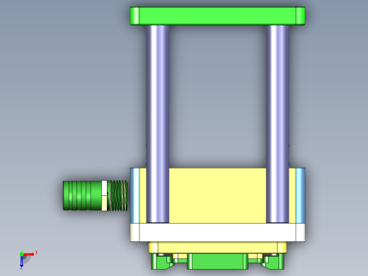 Insert molding-cnc4笔记本CNC工装夹具三维模型俯视缩略图
