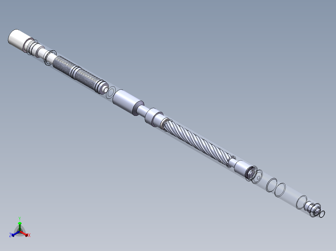 水力振荡器正等轴测图
