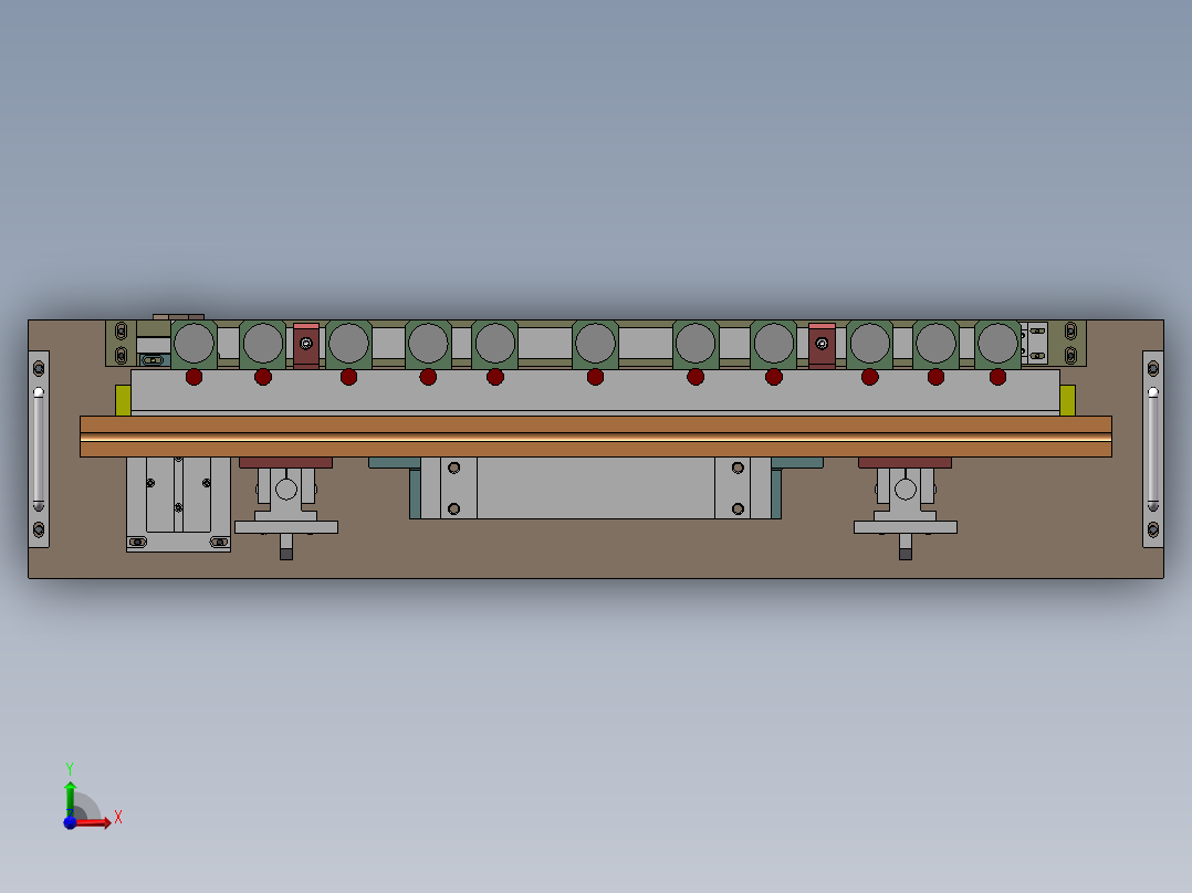 自动钻孔机sw18可编辑前视图