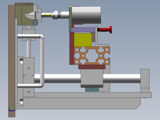 自动钻孔机sw18可编辑左视缩略图