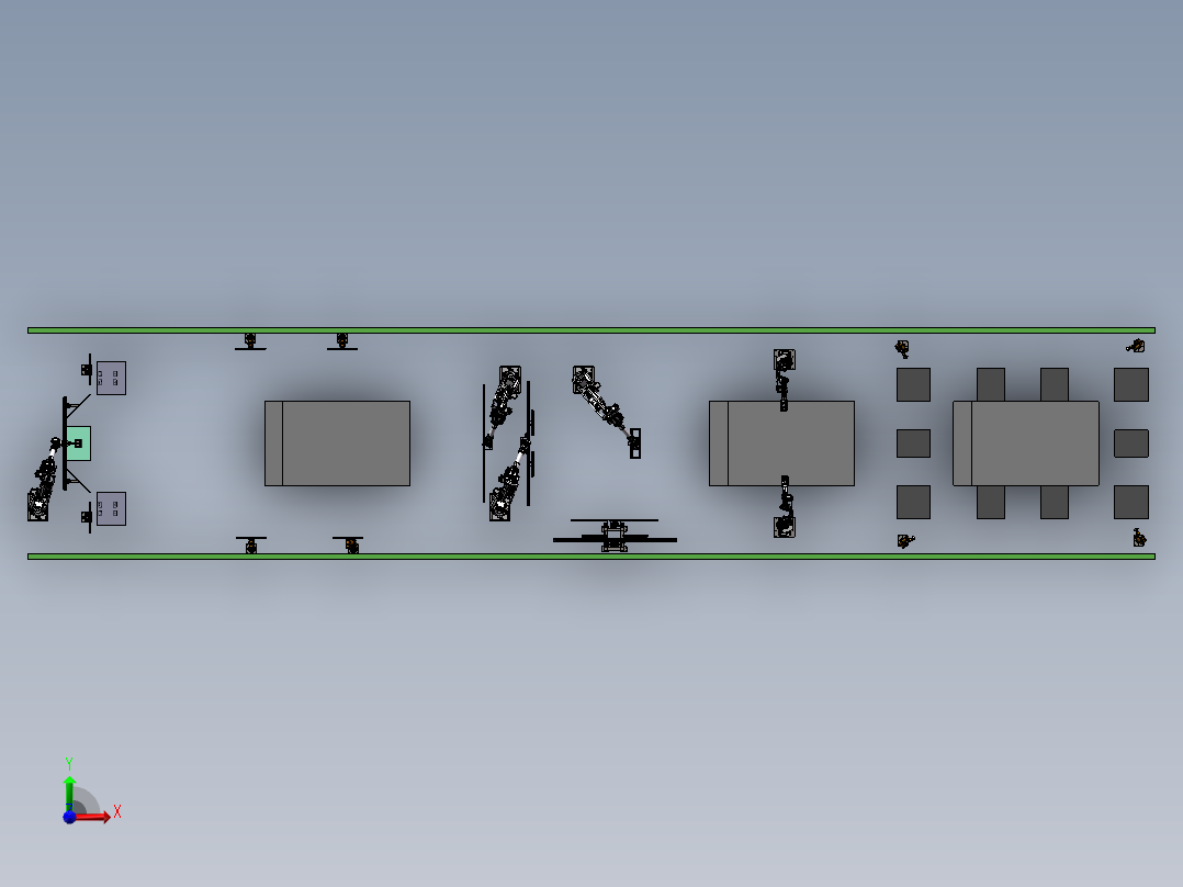 汽车行业ADAS检测标定总装sw18可编辑前视图