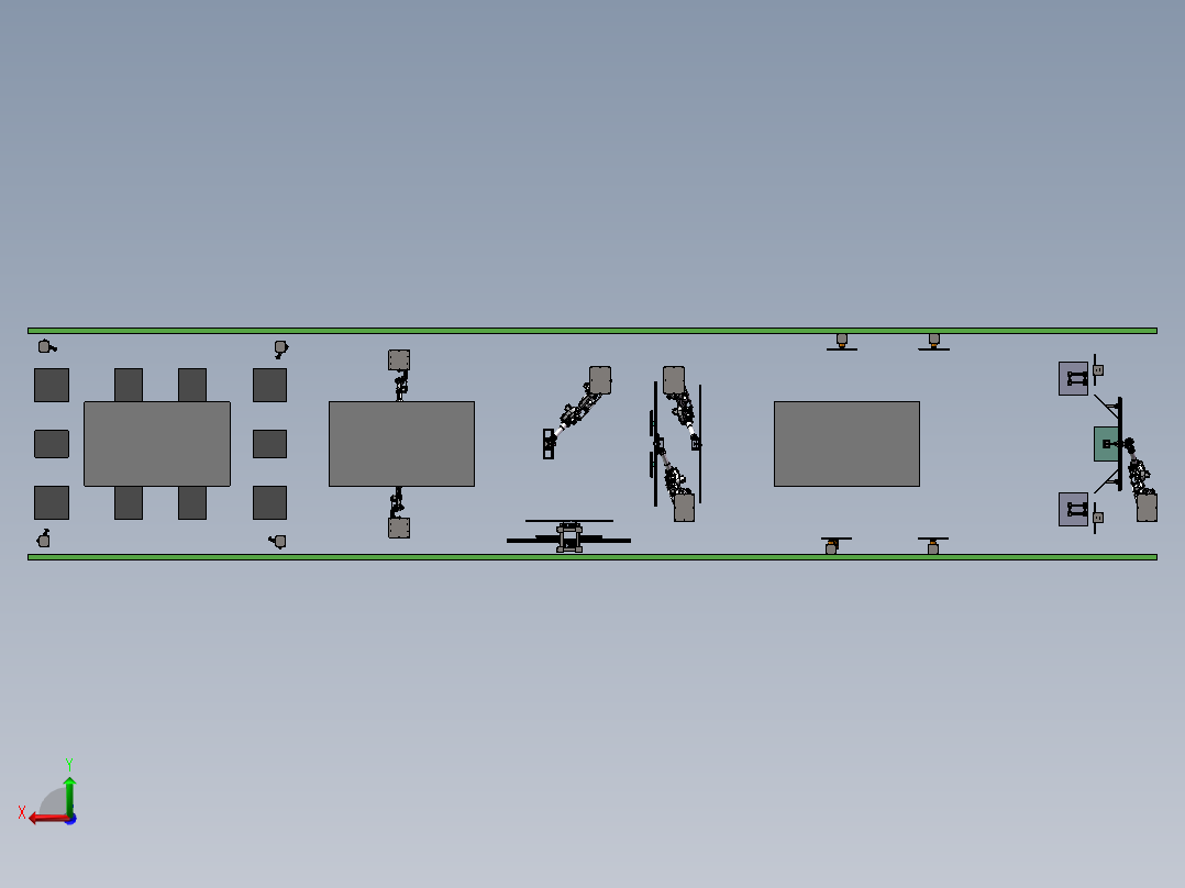 汽车行业ADAS检测标定总装sw18可编辑后视图