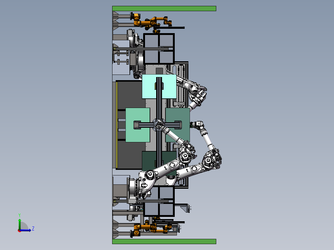 汽车行业ADAS检测标定总装sw18可编辑左视图