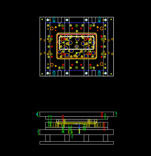 笔记本C面金属外壳制造打预弧模具设计图缩略图