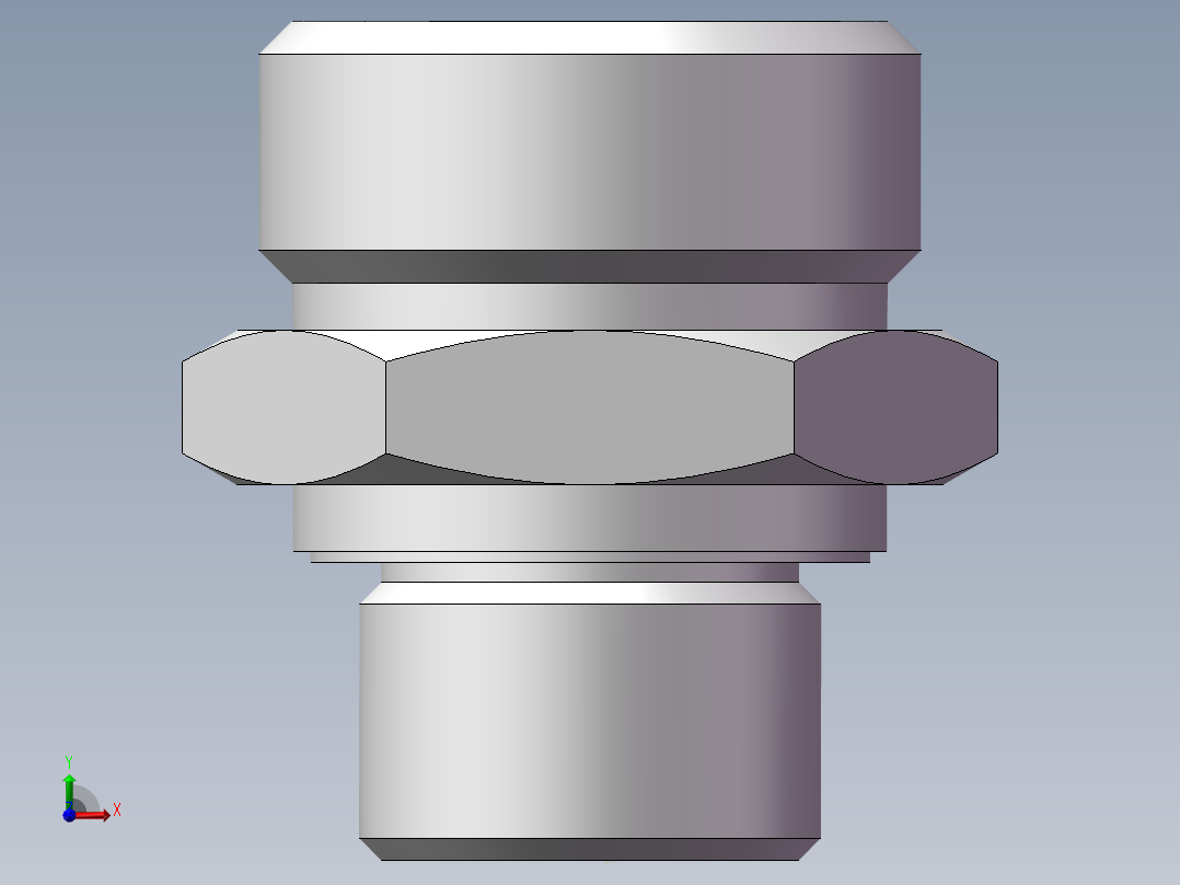 英制管螺纹ED密封、1CB-30-08WD非标前视图