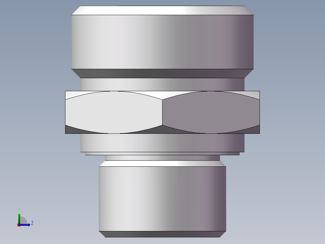 英制管螺纹ED密封、1CB-30-08WD非标左视图