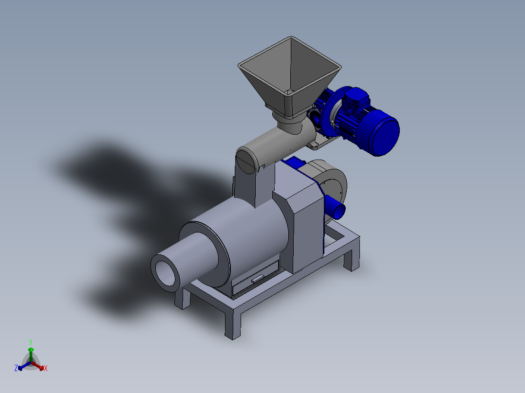 P0000189-粉碎机正等轴测图