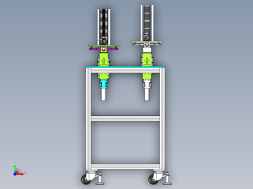 上料结构设计前视图