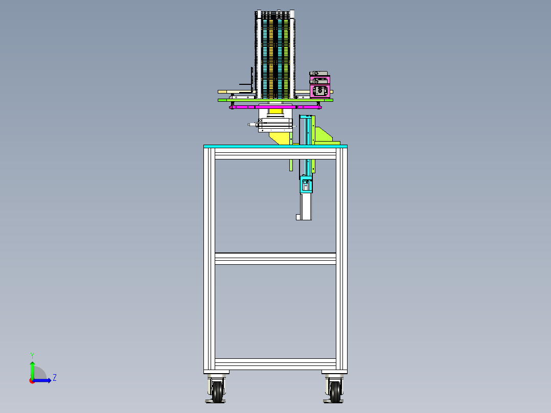 上料结构设计左视图