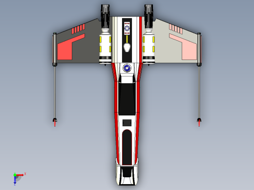 B2004179-X翼战斗机星球大战俯视缩略图