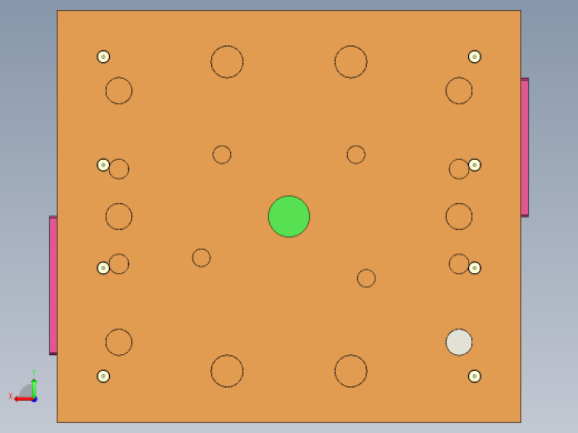 万向摇摆器底座注塑模具设计后视缩略图