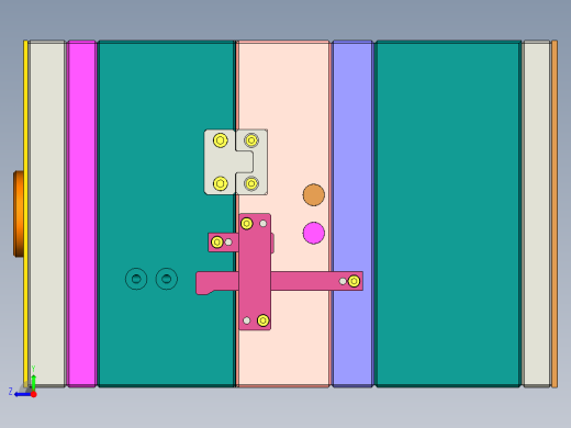 万向摇摆器底座注塑模具设计右视缩略图