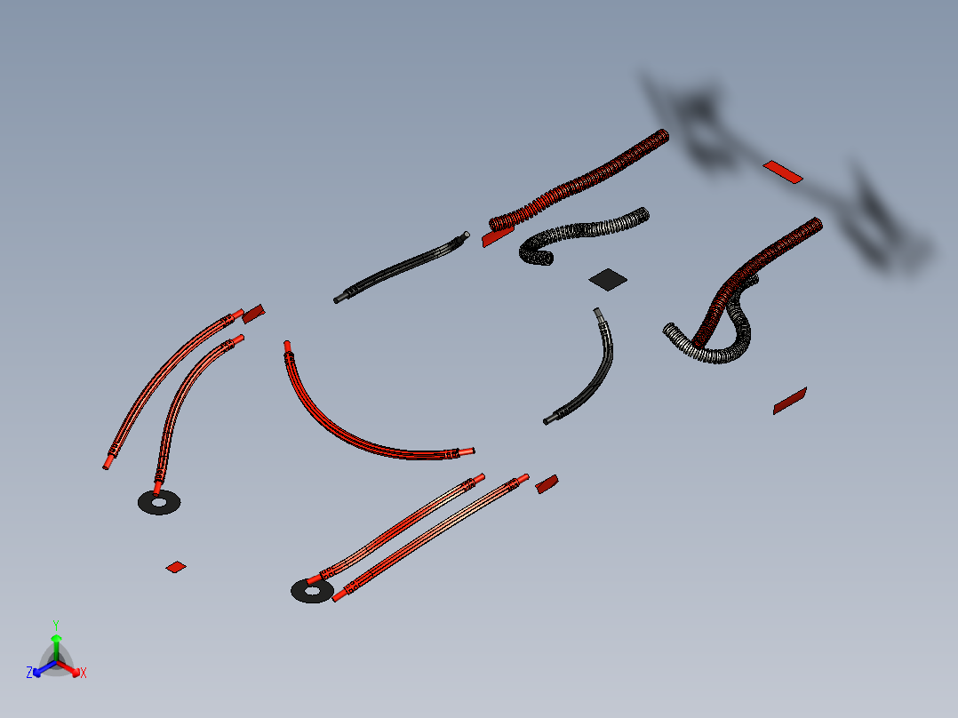 A2005024-乐高赛车手 - 法拉利 Enzo 110 (8653)正等轴测图