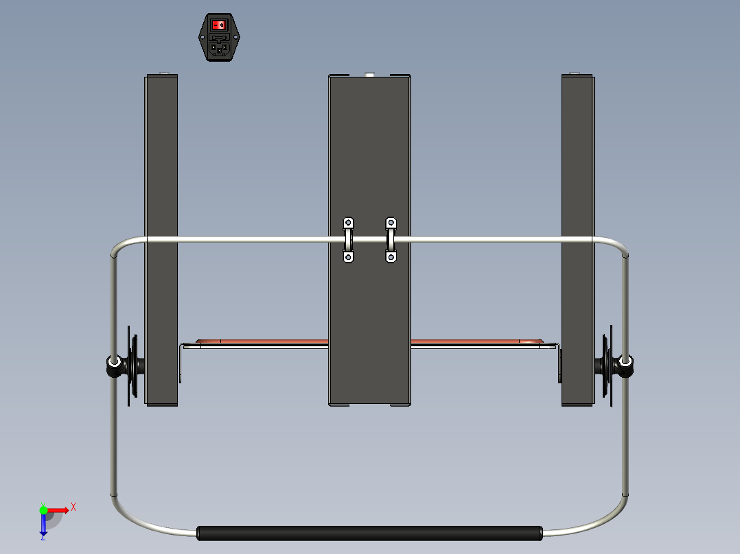 B3003554-真空成型机俯视图