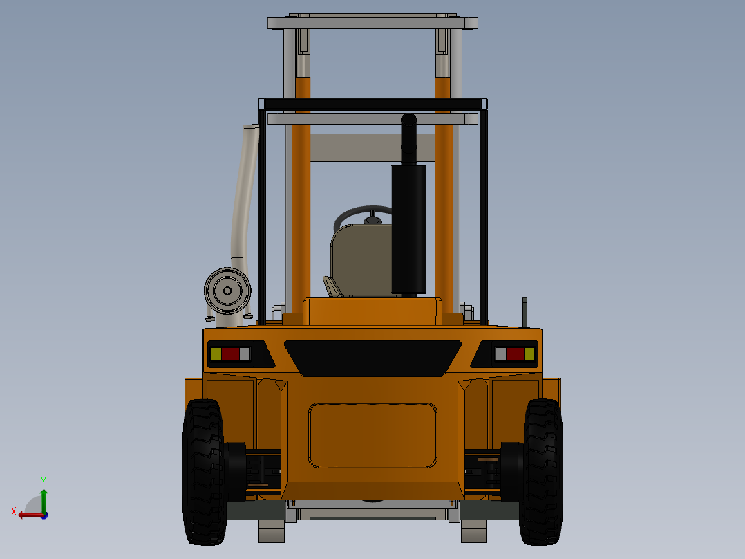 叉车、 叉车 SW(11)后视图