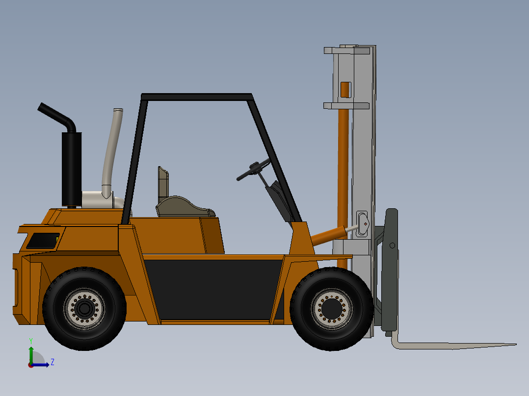 叉车、 叉车 SW(11)左视图