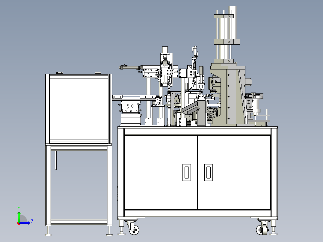 电磁阀组装自动机左视图