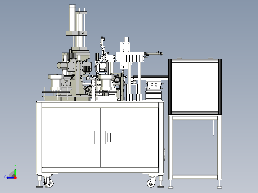 电磁阀组装自动机右视图
