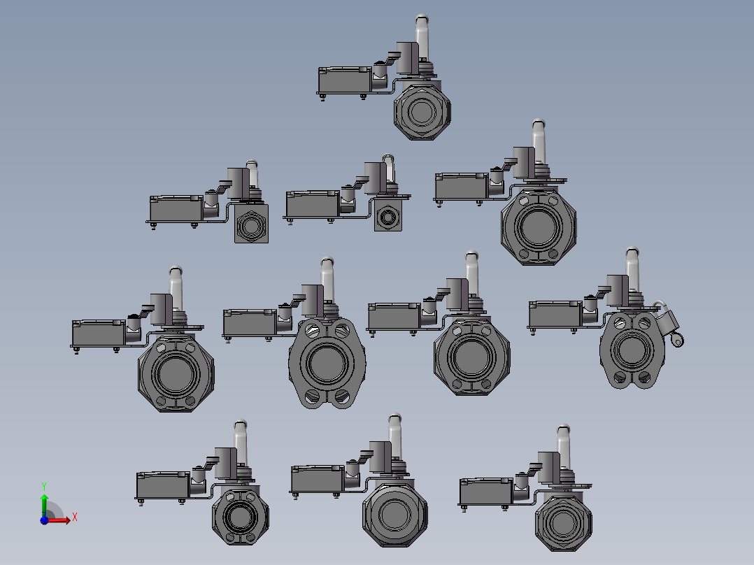 11款KHM-50精密球阀前视图